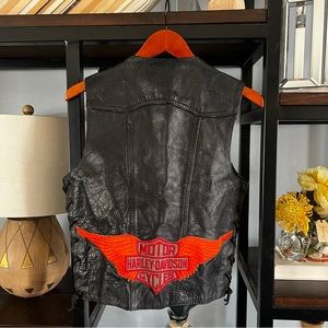 Motorcycle Leather Vest for women Size S